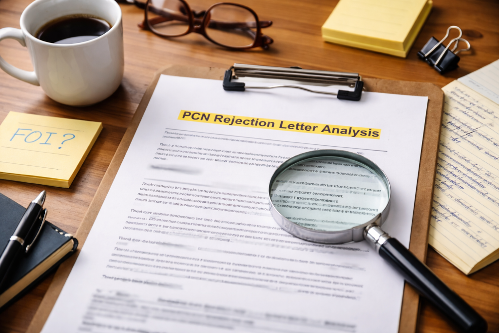 Rejection Review Log Note PCN Rejection Letter Analysis | We Pay Your PCN